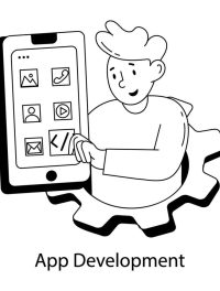trendy-app-development-vector